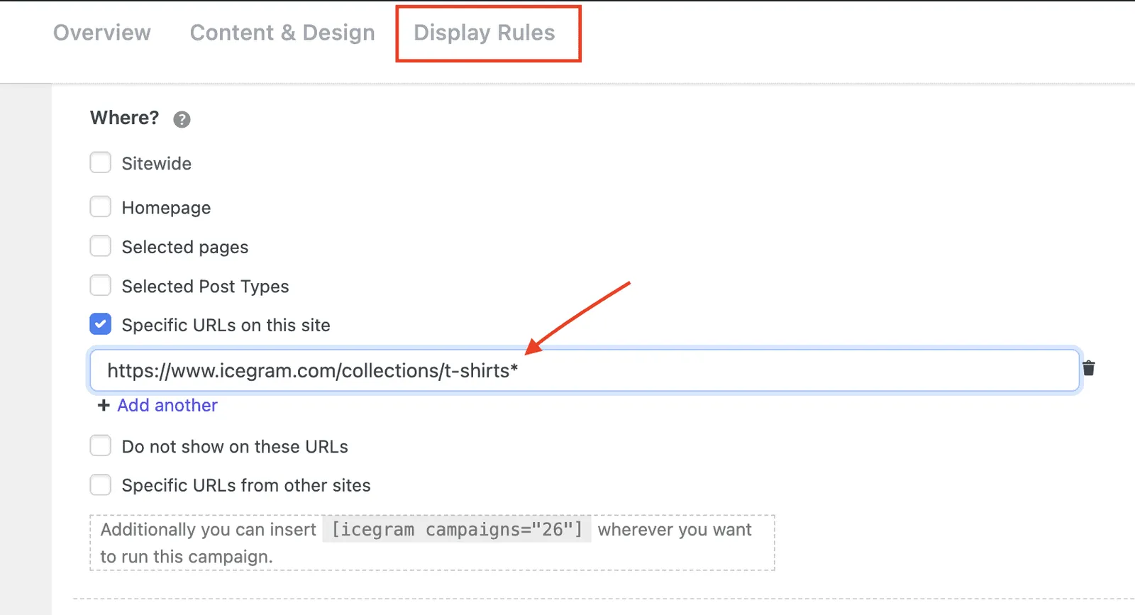 IG Engage and Woo - Wildcard URL