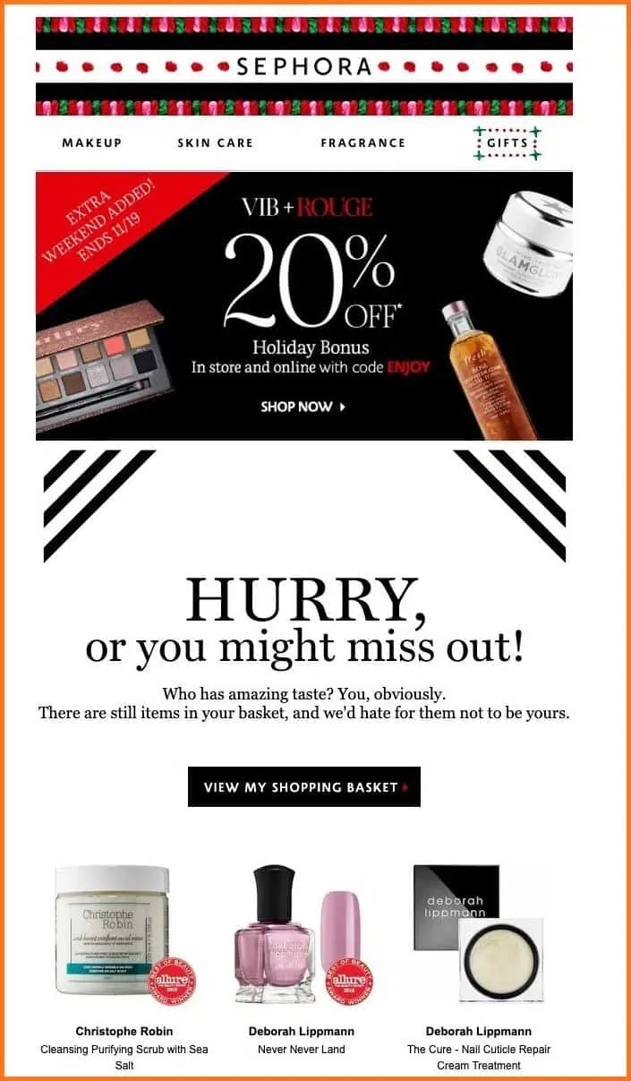 Sephora - email marketing automation