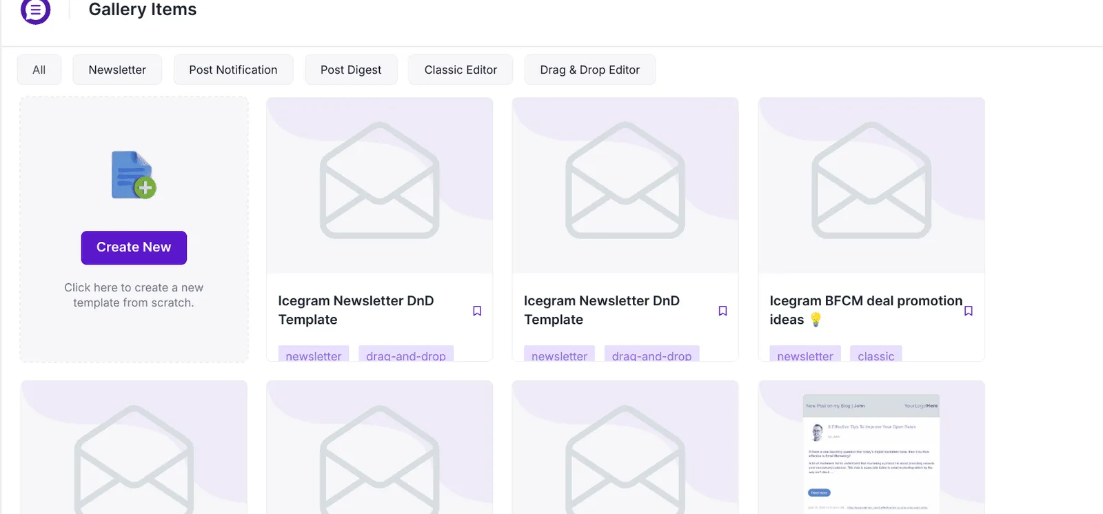 Icegram Express email templates