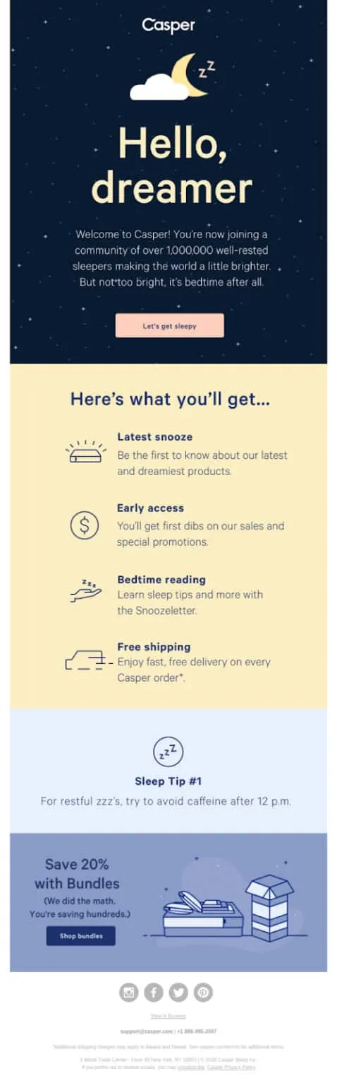 High-converting email marketing funnel example