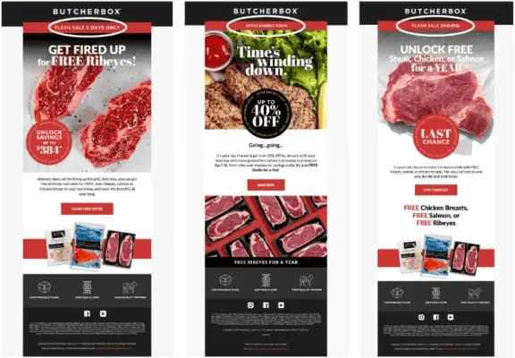 ButcherBox flash sale email