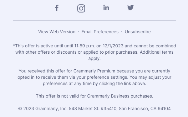 email footer design