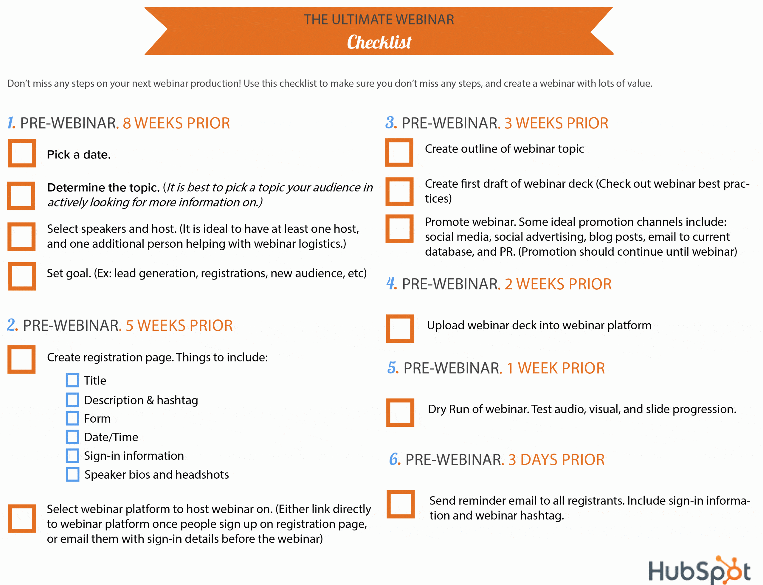 HubSpot checklist lead magnet