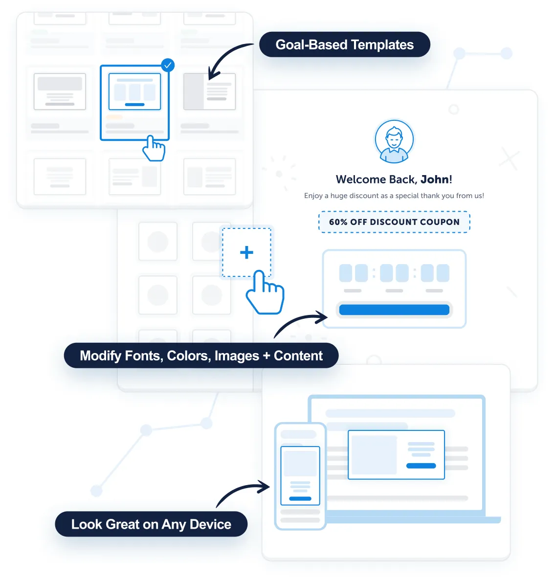OptinMonster drag-and-drop popup builder