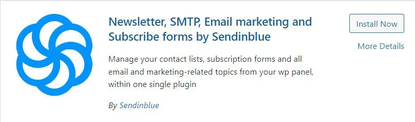 Sendinblue plugin for newsletters, SMTP, email marketing and subscribe forms