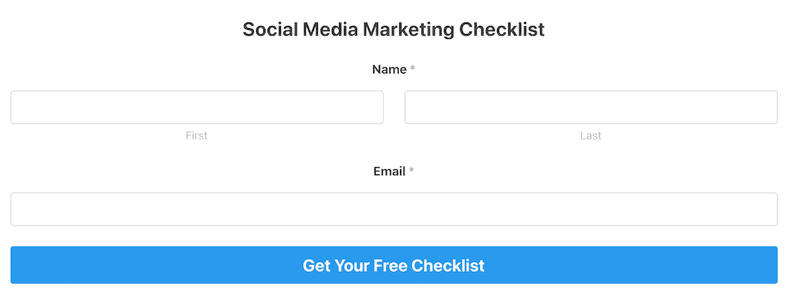 lead generation form