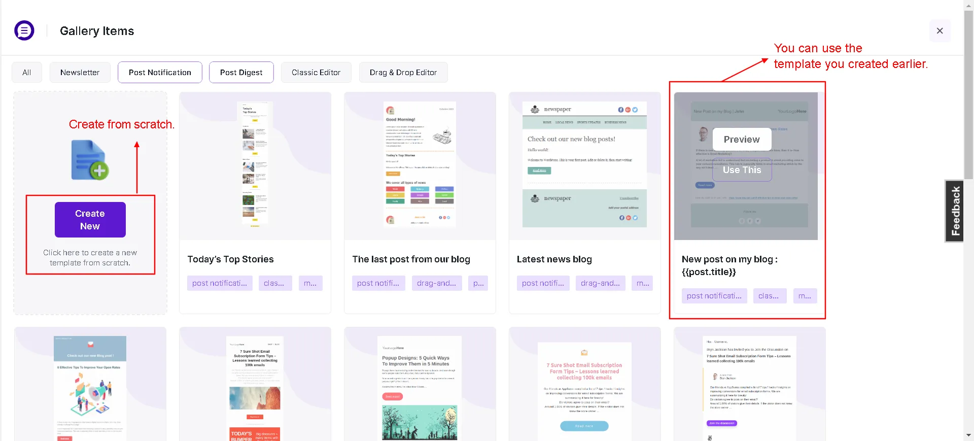 Post Notifications WordPress