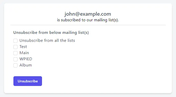 Select list preference