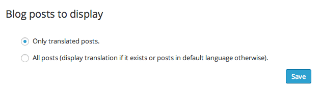 WPML “Blog posts to display” setting