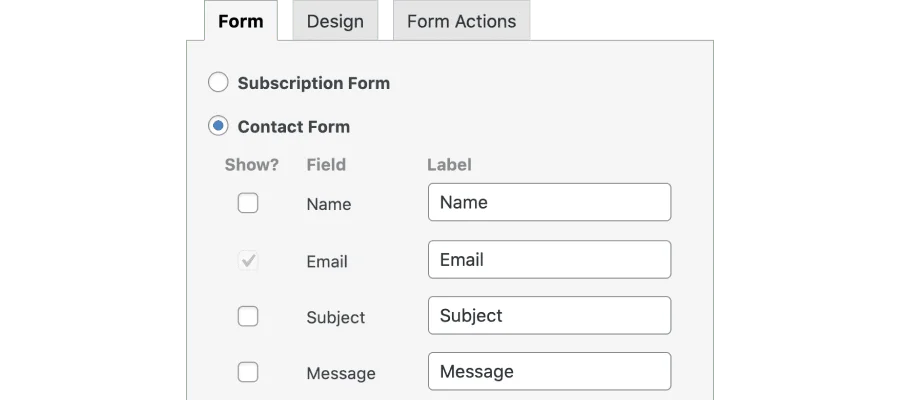 Readymade Forms - Quick setup