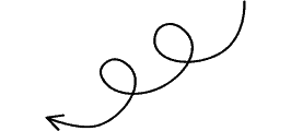 Pointing Curly Arrow