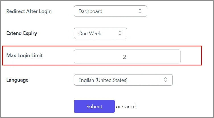 temporary access notification email